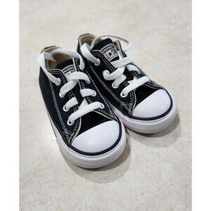 Converse Chuck Taylor All Star Low Top Shoe Sneaker Sz 6 Black 7J235 Baby